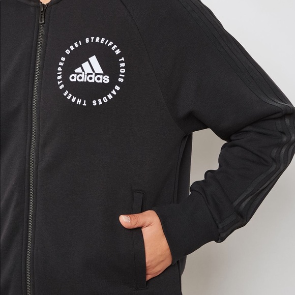 NWT Adidas athletics Sport ID Fleece Bomber DI0106 - Picture 12 of 12